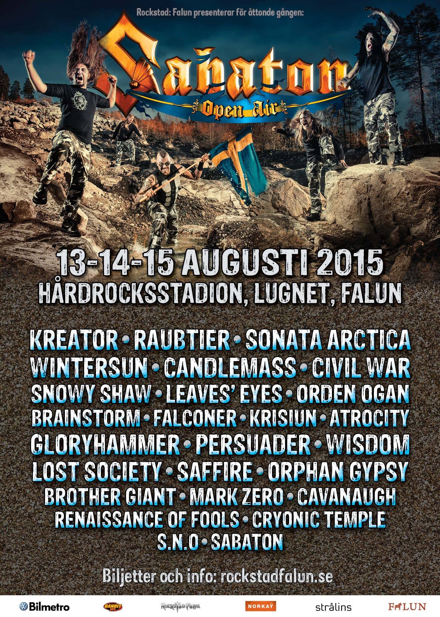 Sabaton open air 2015